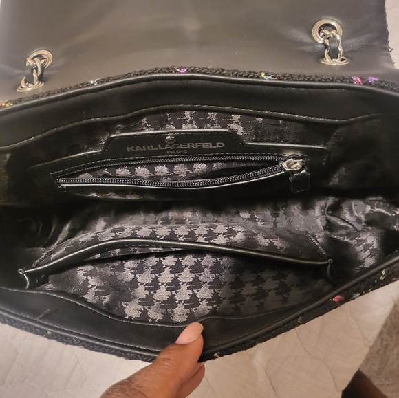 Karl Lagerfeld tweed purse - Picture 2 of 4